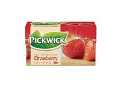 Pickwick Čierny čaj, 20x1,5 g, jahoda