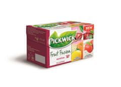 Pickwick Ovocný čaj, 20x2 g, "Fruit Fusion", jahoda-smotana, citrus-baza, cherry, malina-brusinka