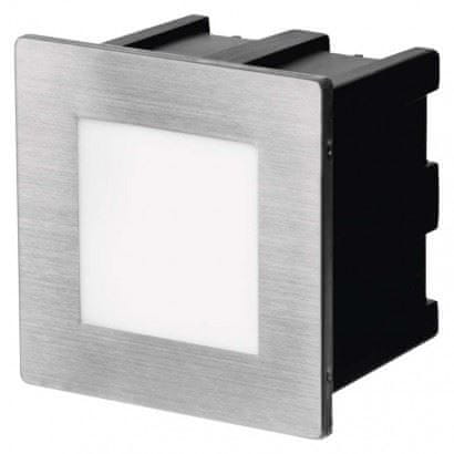 EMOS EMOS LED orientačné vstavané svietidlo 80 × 80, 1,5W teplá biela, IP65 ZC0109