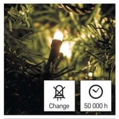 EMOS D4AW01 LED vianočná reťaz, 4 m, vonkajšia aj vnútorná, teplá biela 1550040001