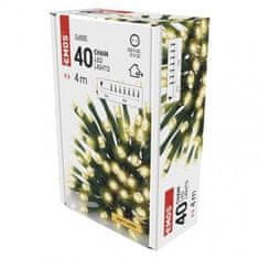 EMOS D4AW01 LED vianočná reťaz, 4 m, vonkajšia aj vnútorná, teplá biela 1550040001