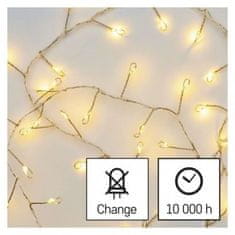 EMOS D3FW01 LED vianočná nano reťaz – ježko, 2,4 m, 3x AA, vnútorná, teplá biela 1550030008