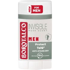 Borotalco Tuhý dezodorant Men Invisible Dry (Deo Stick) 40 ml