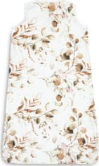 Sensillo Dětský spací obleček 62x80cm “S” EUCALYPTUS Bílý s potiskem