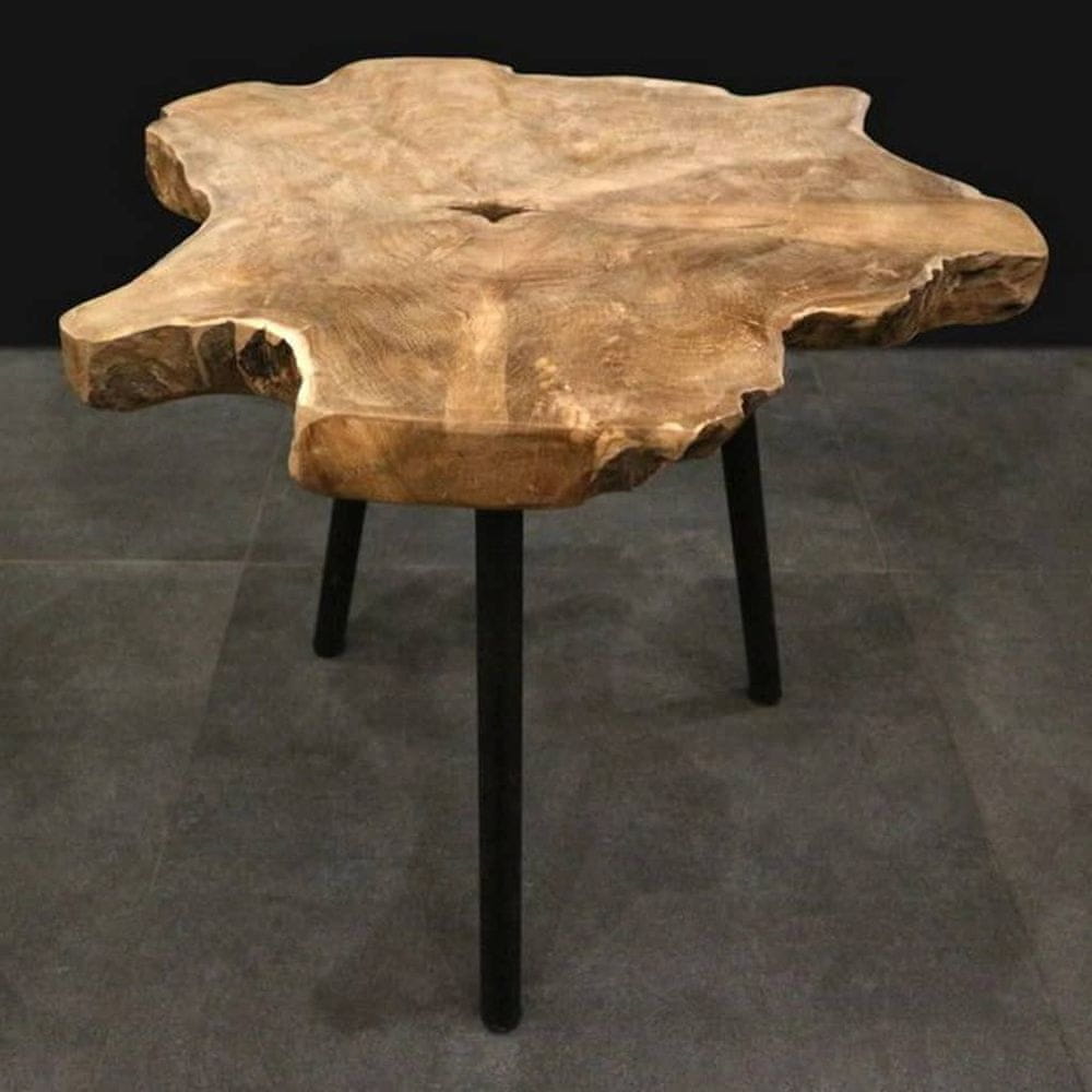 Vidaxl H&S Collection Príručný stolík drevo z tíkového koreňa