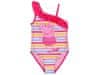 Peppa Pig Ružové pásikavé plavky, dievčenské plavky 2-3 let 92-98 cm
