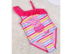 Peppa Pig Ružové pásikavé plavky, dievčenské plavky 2-3 let 92-98 cm