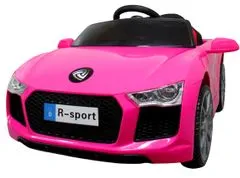 R-Sport Cabrio B4 PINK Vozidlo na batérie, detské autá na diaľkové ovládanie, koža