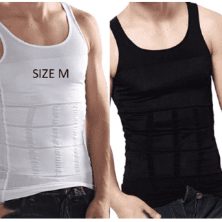 SOLFIT® Pánske kompresné tričko na formovanie six-packu a hrude (2 ks, čierne/biele) | ABSFIT