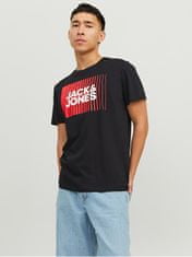 Jack&Jones Pánske tričko JJECORP Standard Fit 12233999 Black (Veľkosť M)