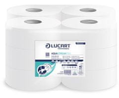Lucart Professional Toaletný papier, 2-vrstvový, maxi, 150 m, 19 cm priemer, "Aquastream 150", biela, rozpustný