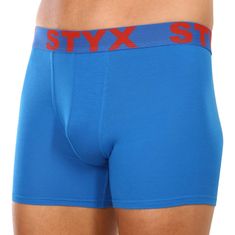 Styx 3PACK pánske boxerky long športová guma modré (3U1167) - veľkosť XL