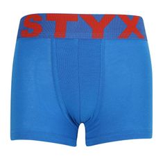Styx Detské boxerky športová guma modré (GJ1167) - veľkosť 6-8 let