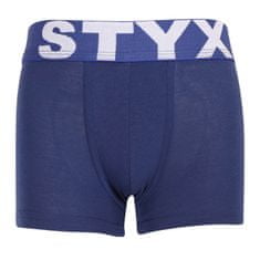 Styx Detské boxerky športová guma tmavo modré (GJ968) - veľkosť 6-8 let