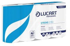 Lucart Professional Toaletný papier, 2-vrstvový, malé rolky, 8 roliek, "Strong 2.150", biela