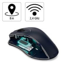 uRage Počítačová myš Hama 173012 laser.bezdr.MW-800, tm.modrá