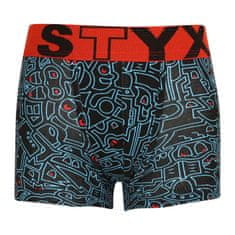 Styx Detské boxerky art športová guma doodle (GJ1256) - veľkosť 6-8 let