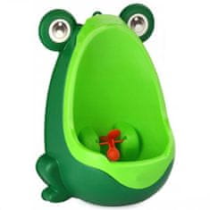 AFF  Detský pisoár žaba tmavo zelená