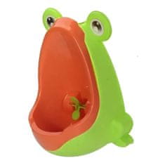 AFF  Detský pisoár žaba tmavo zelená