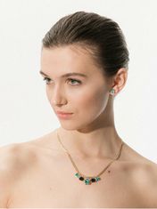 Preciosa Elegantný pozlátený náhrdelník Santorini s českým krištáľom 2287Y70