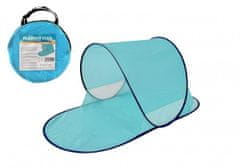 Teddies Stan plážový s UV filtrom samorozkladací polyester/kov ovál modrý v látkovej taške
