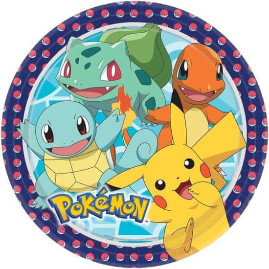 Párty taniere Pokémon - 23 cm - 8 ks