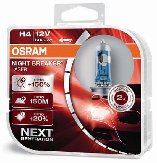 Osram Osram Night Breaker Laser H4 P43t 12V 60/55W 64193NL-HCB