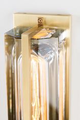 HUDSON VALLEY HUDSON VALLEY nástenné svietidlo HAWKINS oceľ/sklo staromosadz/číra E27 1x40W 1731-AGB-CE
