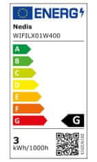 Nedis Wi-Fi chytré dekoratívne LED/ teplá biela/ 400 LED's/ Android & iOS/ SmartLife/ 20 m