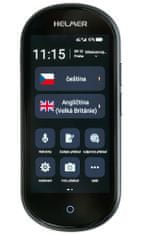 Helmer OTR 212 inteligentný hlasový prekladač z/do slovenčiny, angličtiny, ukrajinčiny a viac ako 100 ďalších jazykov/ 4G