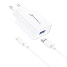Foneng Sieťová nabíjačka Foneng EU13 + kábel USB na Lightning, 3A (biela)