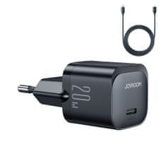 Joyroom JR-TCF02 sieťová nabíjačka 20W + kábel USB-C / Lightning, čierna