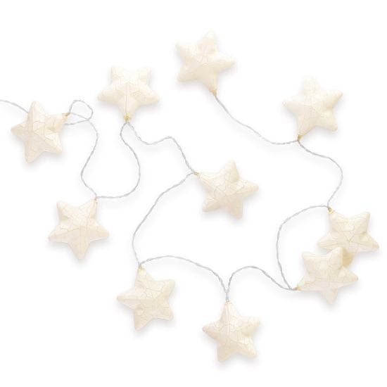 DecoKing Vianočné LED svetielka Starse biele