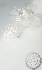Decor By Glassor Vianočná guľa číra (Veľkosť: 8)