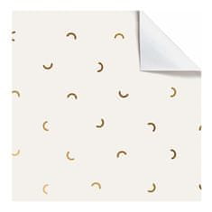 Decor By Glassor Baliaci papier zrolovaný hárok so zlatými polmesiacmi, biely