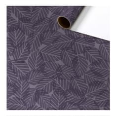 Decor By Glassor Baliaci papier fialový s dekorom listov