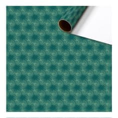 Decor By Glassor Baliaci papier tmavo zelený s dekorom hviezd