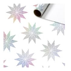 Decor By Glassor Baliaci papier biely s dúhovými hviezdami