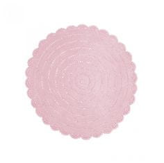 Decor By Glassor Okrúhly koberec ružový