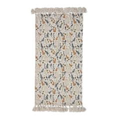 Decor By Glassor Bavlnený koberec s lúčnymi kvetmi