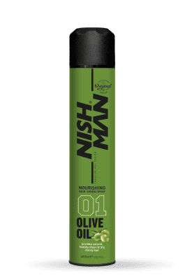 NISHMAN Lak na vlasy Styling spray Olive Oil Sheen 400 ml.