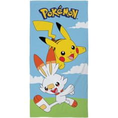 Halantex Plážová osuška Pokémoni Pikachu a Scorbunny