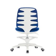 Dalenor Detská stolička Candy, textil, biely podstavec, modrá farba