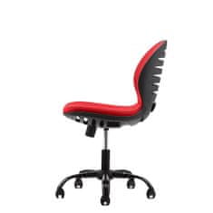 Dalenor Detská stolička Flexy, textil, čierna základňa / červená