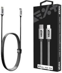Next One USB-C do Lightning Metallic Cable 1.2m - Silver, LGHT-USBC-MET-SL