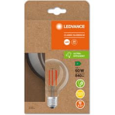 LEDVANCE LED žiarovka E27 G95 4W = 60W 840lm 3000K Teplá biela 320° Filament