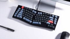 Keychron V10 Alice Layout QMK Mechanická klávesnica Knob Carbon Black (Non-transparent) Switch Brown