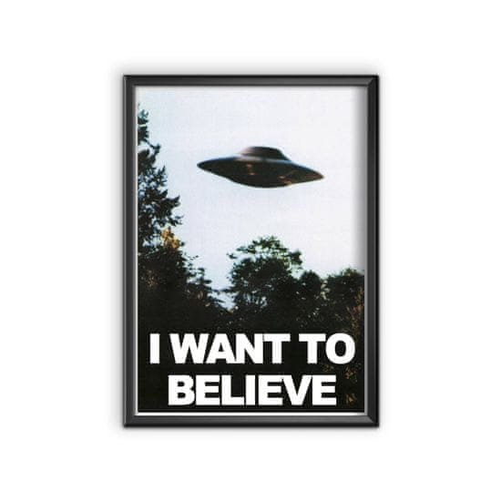 Vintage Posteria Retro plagát Sci-fi UFO A1 - 59,4x84,1 cm
