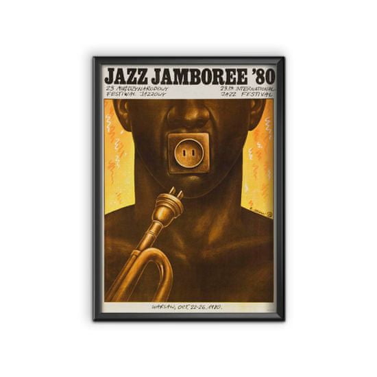 Vintage Posteria Plagát Jazzový festival Jamboree vo Varšave A1 - 59,4x84,1 cm