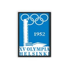 Vintage Posteria Plagát Plagát Olympijské hry v Helsinkách A4 - 21x29,7 cm